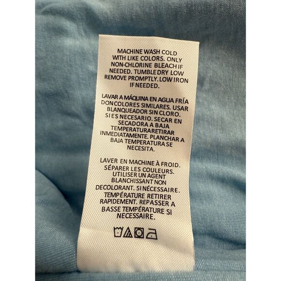 Thread & Supply Women's Oversized Nylon Puffer Vest Light Blue Size S Small - Picture 5 of 8